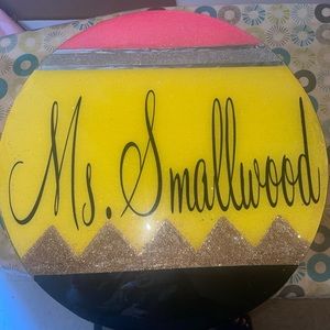 Teacher personalized door sign